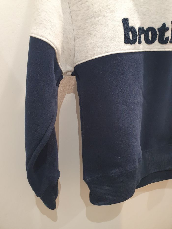 Sweat à capuche Brother gris/bleu marine Taille 2/3 ans - photo numéro 3