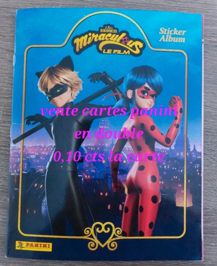 Cartes panini Miraculous le film