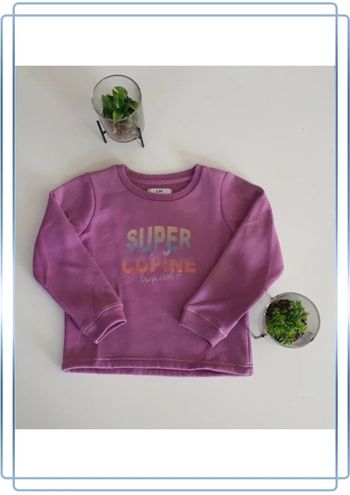 Sweat polaire avec paillette