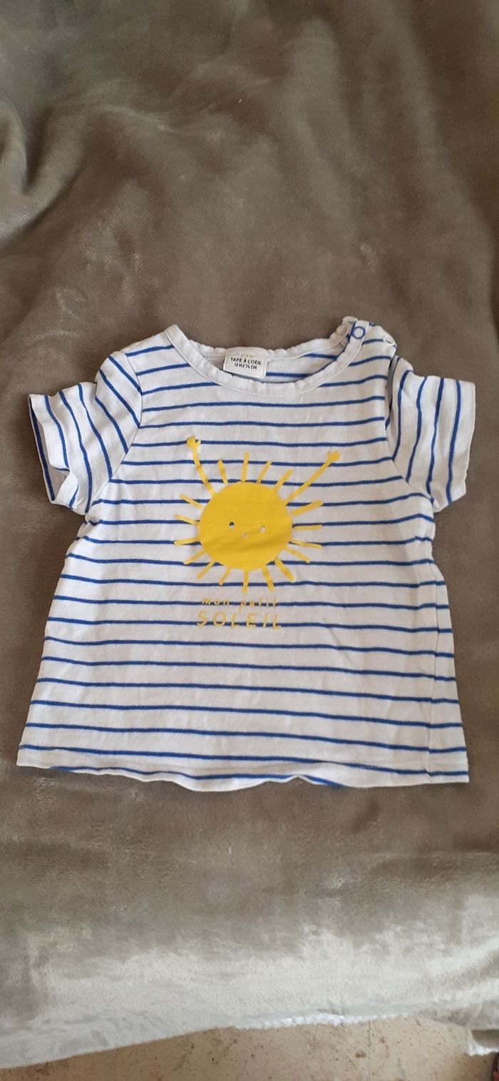 Tee-shirt MC bébé garçon 12 mois