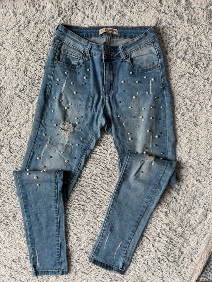 Jean à perles - photo numéro 2