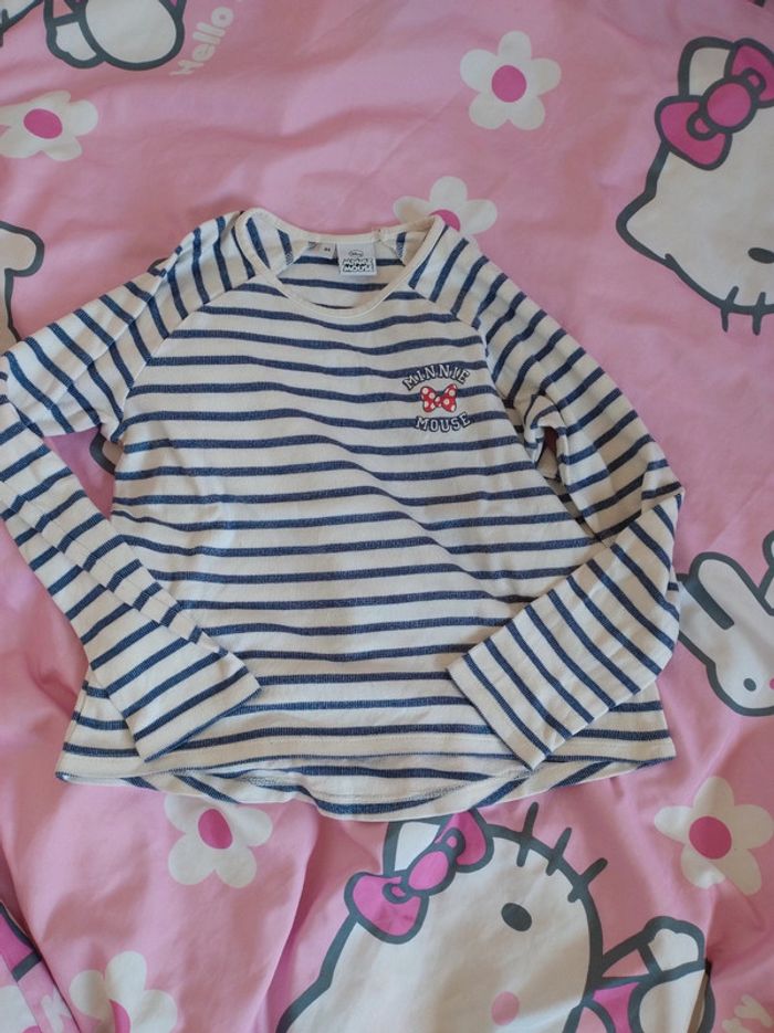 Tee-shirt style marinière Minnie