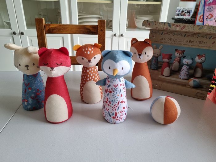 Jeu de quilles en tissu neuf Little Forest - photo numéro 2