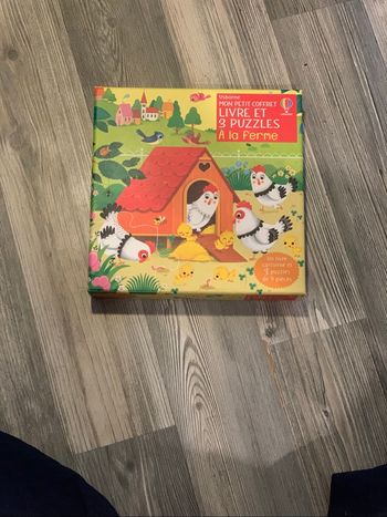 Lot 3 puzzle/livre