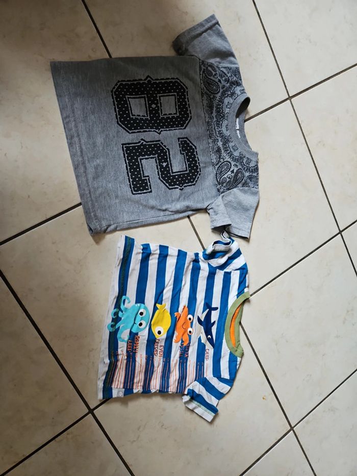 Lot de 2 Tee-shirt manches courtes 24 mois