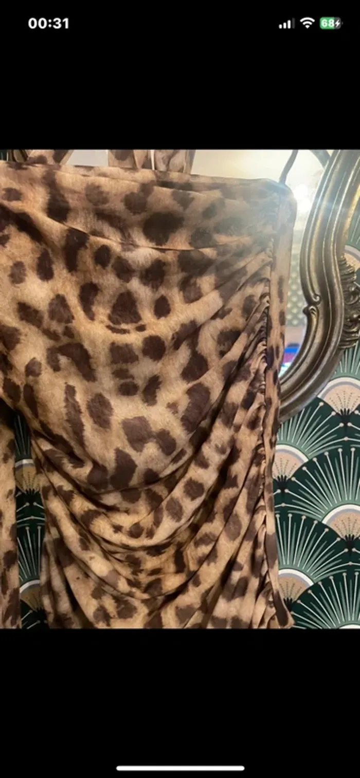 Top Zara imprimé léopard taille L - photo numéro 5