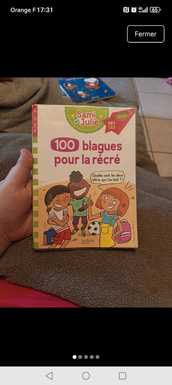 Livre 100 blagues pour la récré de Sami et Julie 