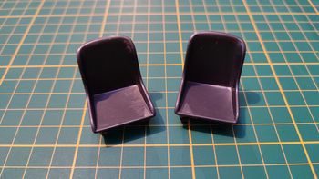 Lot x2 sièges avant 3011-7159 pièce Ferrari gto 1962 miniature maquette 1/18 1/18e burago #B34