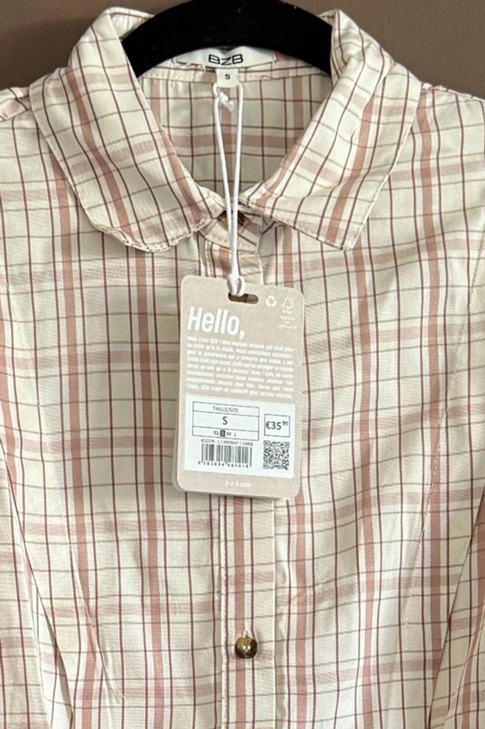 Chemise à carreau neuve Bizzbee - photo numéro 8