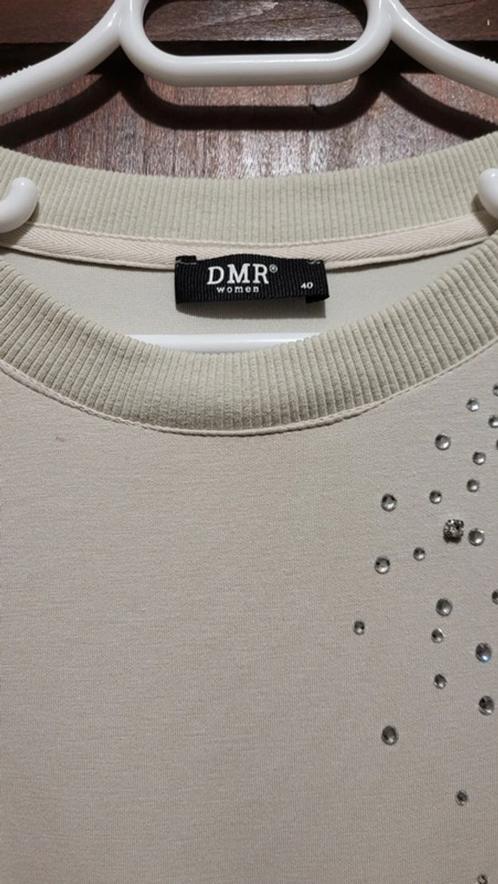 Pull gris beige taille L - photo numéro 3