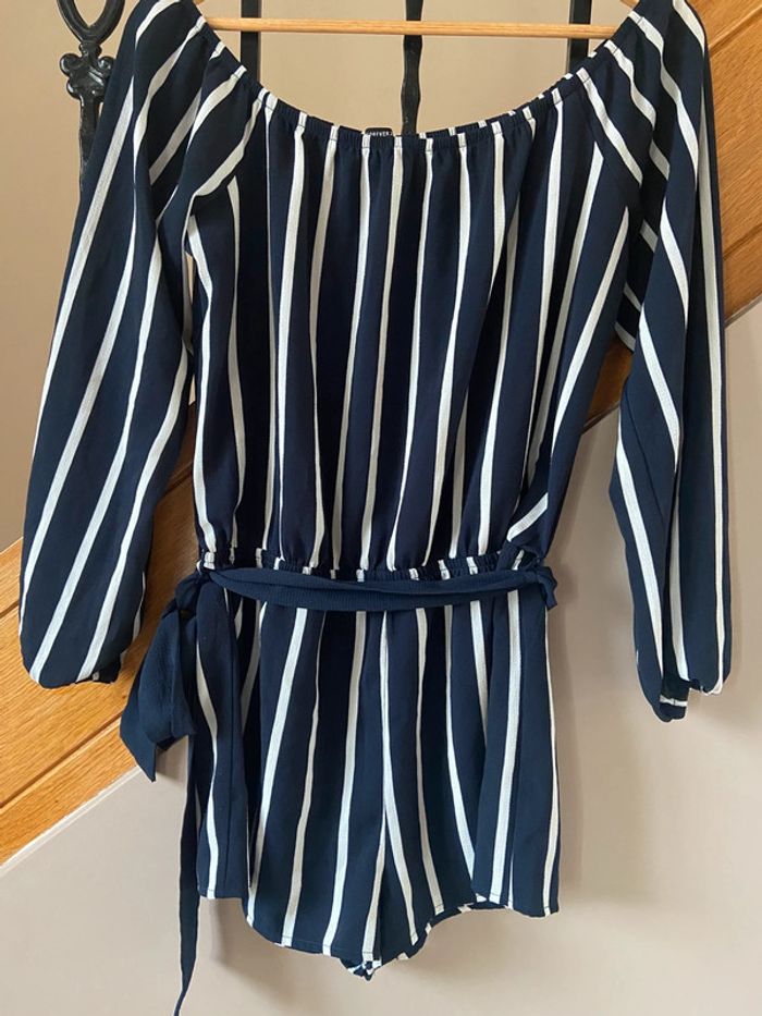 Combinaison rayé marine Forever 21 - photo numéro 2