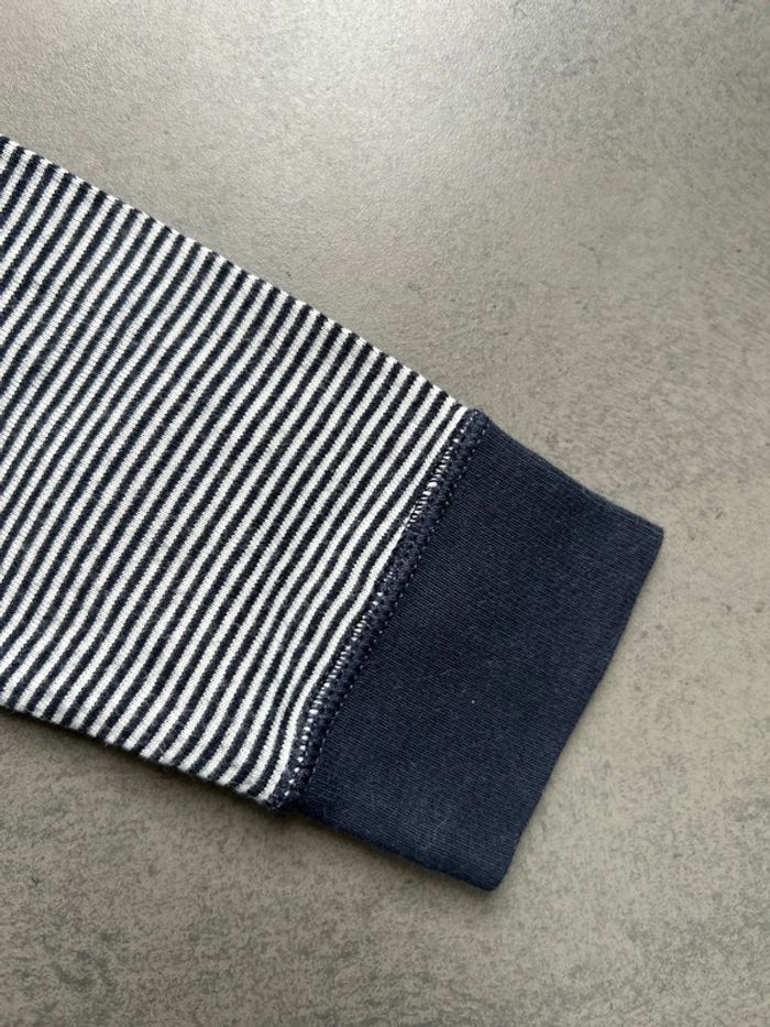 T-shirt haut manches longues capuche marinière garçon petit bateau - photo numéro 4