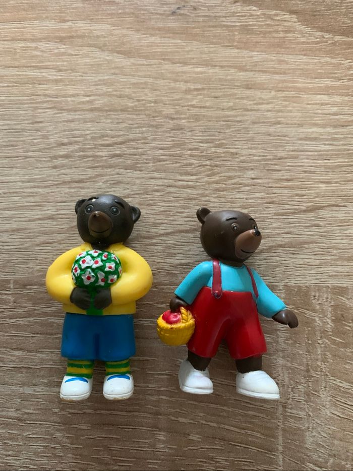 7 figurines petit ours brun dans le jardin - photo numéro 4