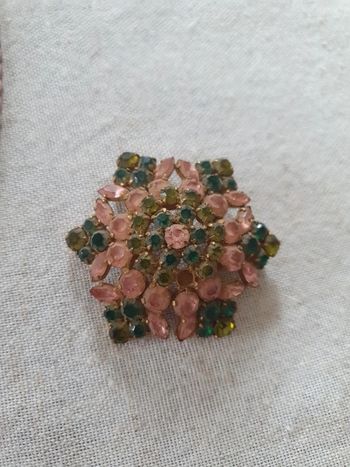 Broche ancienne  strass