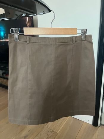 Jupe courte beige camaïeu