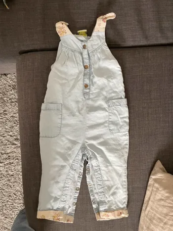 Salopette légère en jean TAO 18 mois