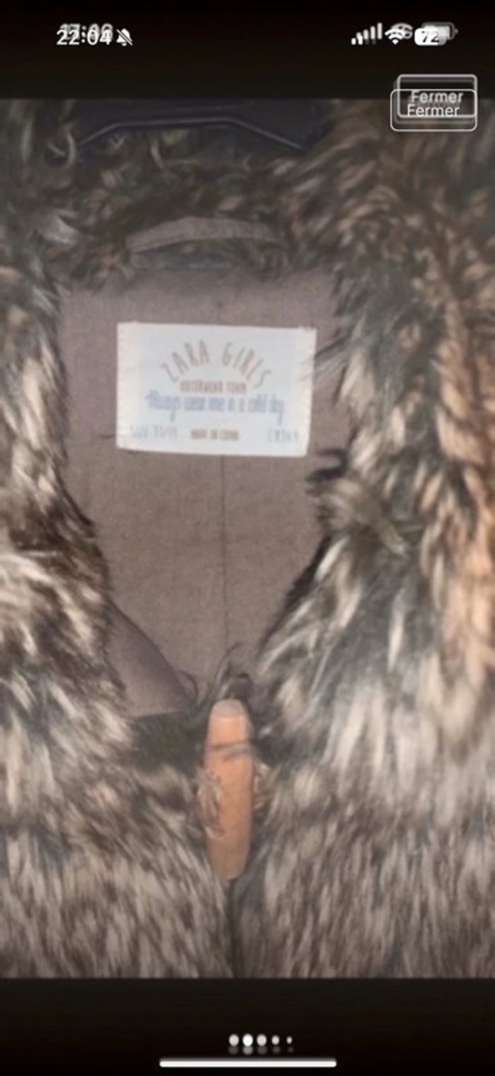 Gilet fourre sans manches Zara girls taille 13/14 ans en très bon état - photo numéro 2