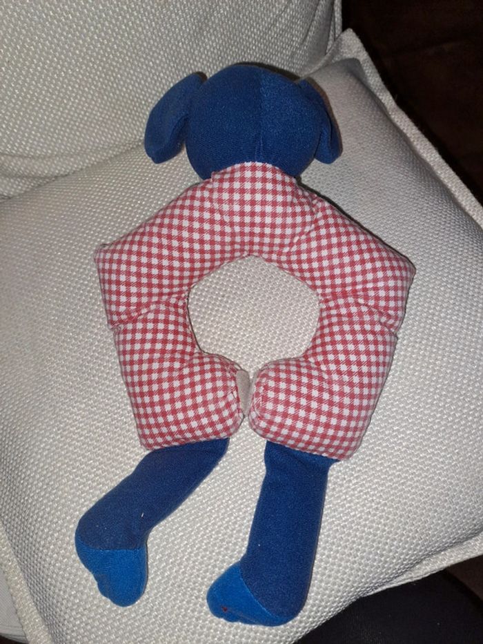 Doudou chien teckel accroche lit poussettes cosy - photo numéro 4