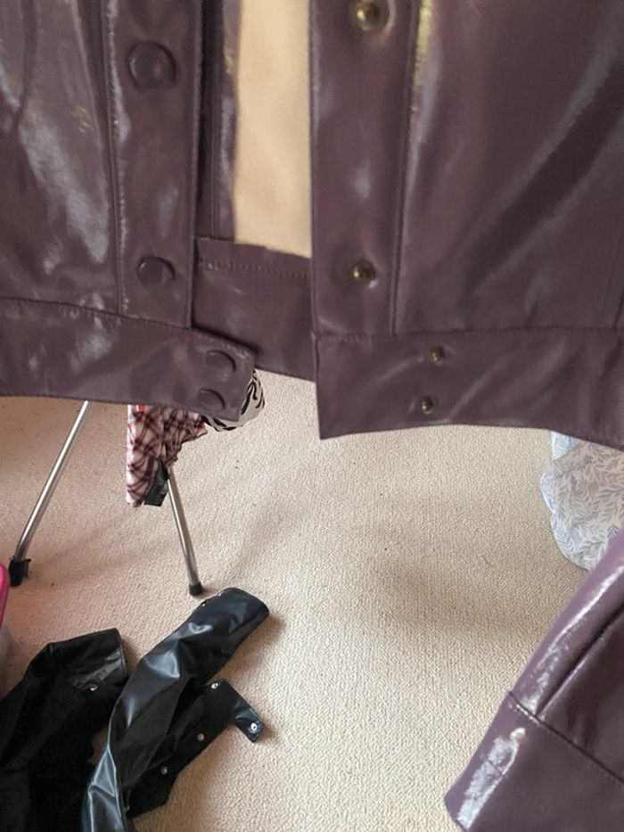 Blouson vynil mauve taille L Pimkie - photo numéro 3