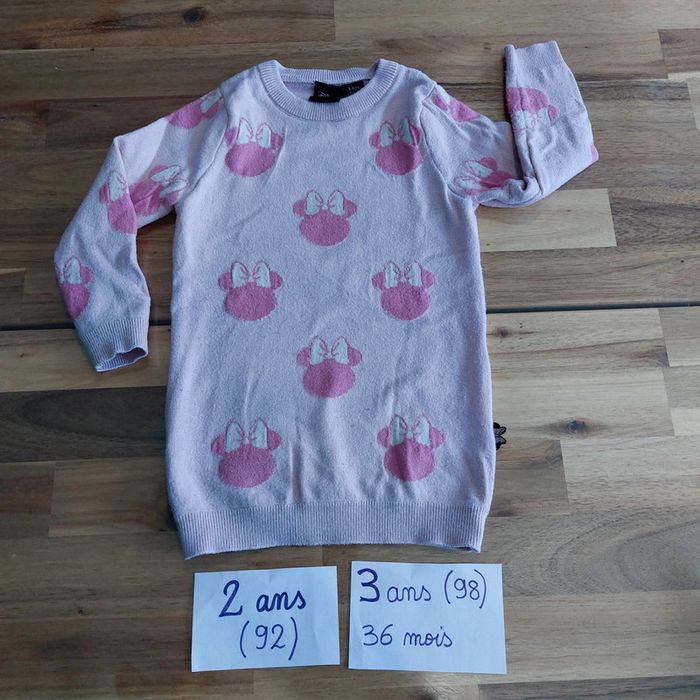 Pull robe minnie 2- 3 ans