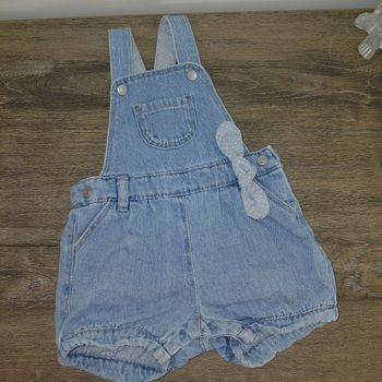 Obaïbi- Salopette short en jean's 9 mois