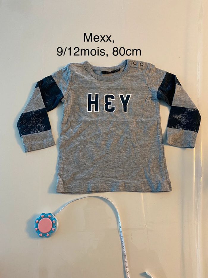 Tee shirt ML Mexx gris 2 ans