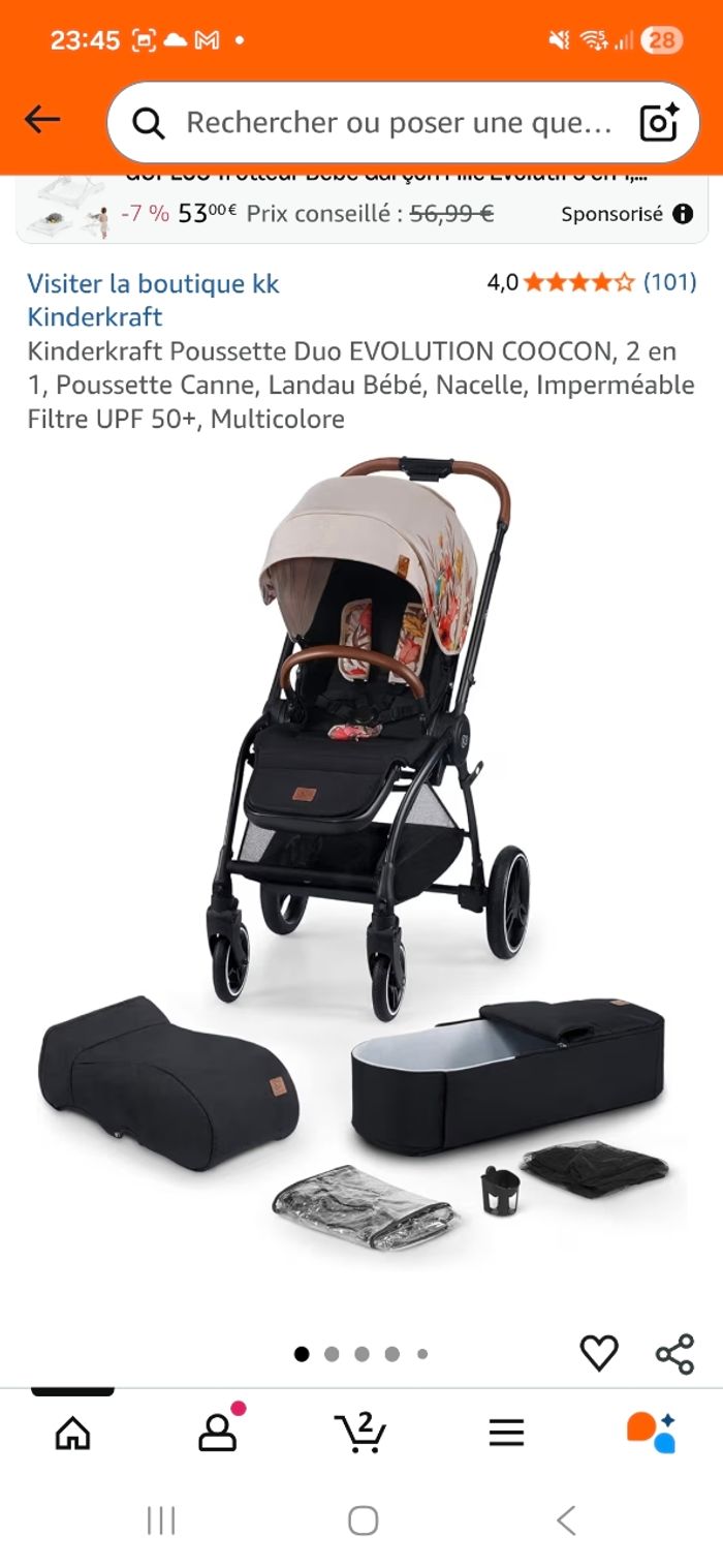 Poussette 2n1 - photo numéro 6