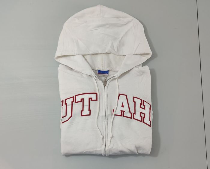 Vêtement Homme Sweatshirts Sweats pull à capuche blanc Champion taille M #Retrostreet