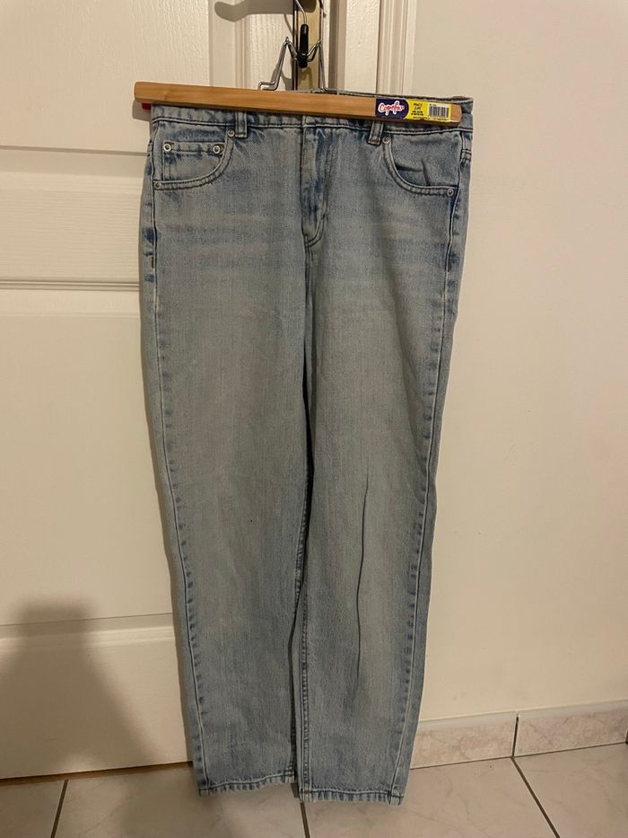 Jean mom a taille haute