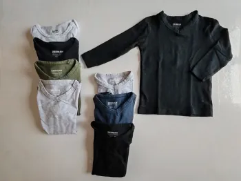 Gros lot maillot de corps manches longues 18/24 mois 2 ans