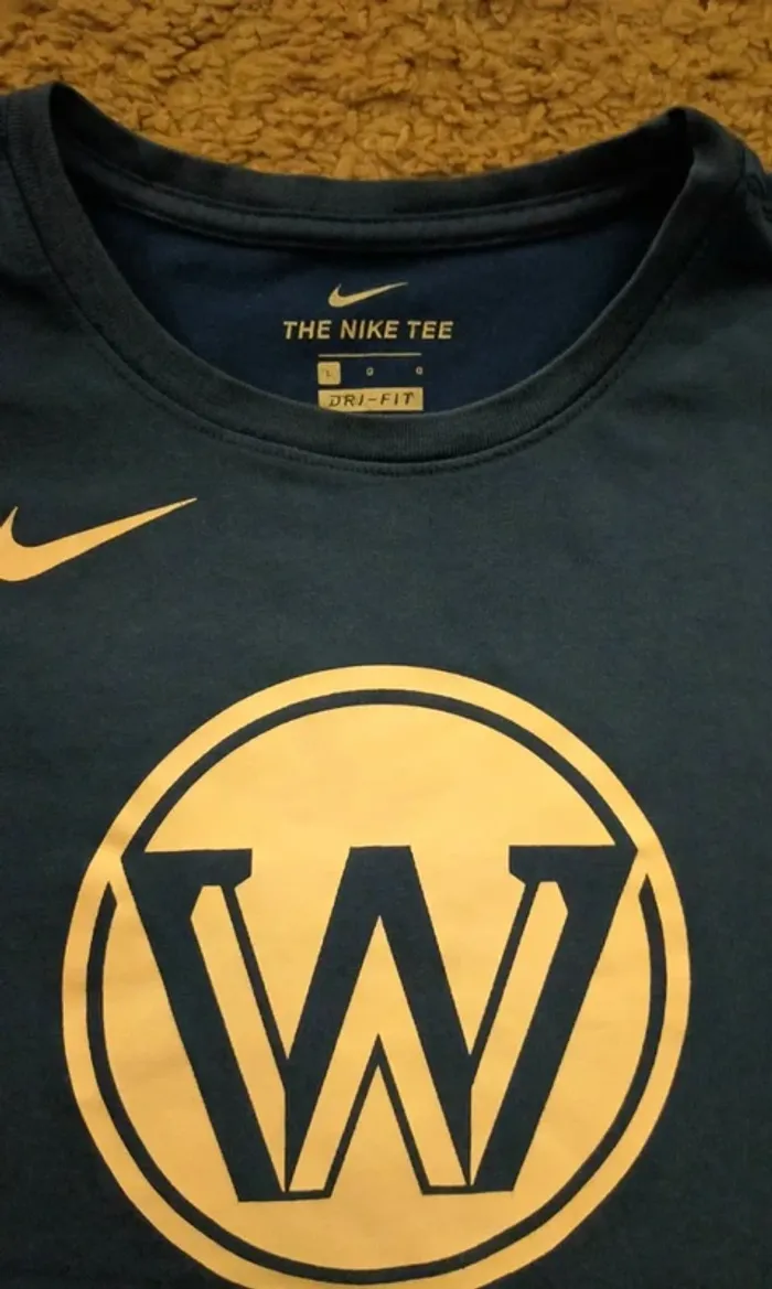 T-shirt Nike Tree, Dri-Fit, bleu, taille L - photo numéro 2