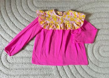 Blouse neuve Liberty strawberry lemonade taille 6 ans 