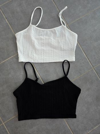 Lot de 2 debardeurs courts