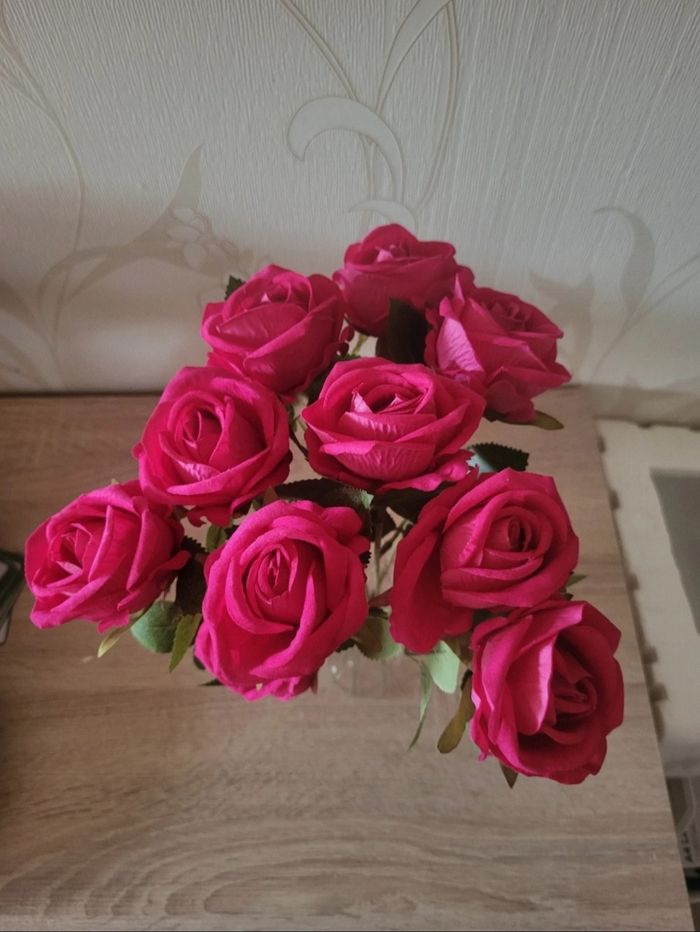 Bouquet de roses artificielles - photo numéro 2