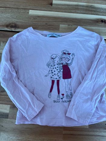 T-shirt rose - 4 ans