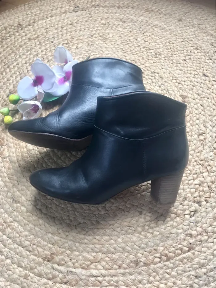 Low Boots bottines Balzac cuir noir - photo numéro 2