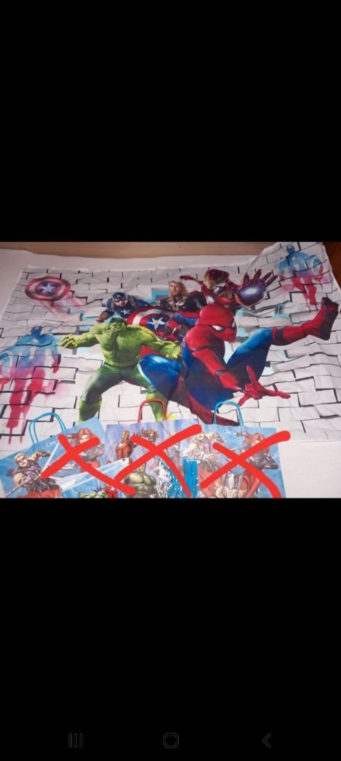 Décoration anniversaire avengers