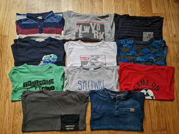 👕 Lot de 11 t-shirts manches longues garçon 6 ans – marques variées 👦