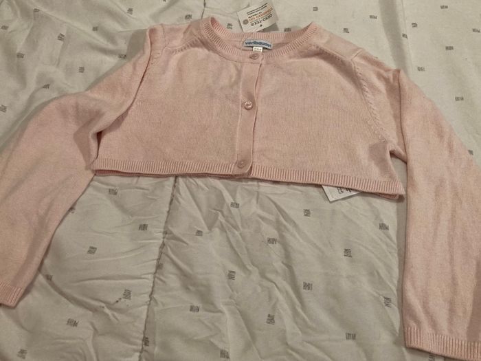 Gilet court rose pale