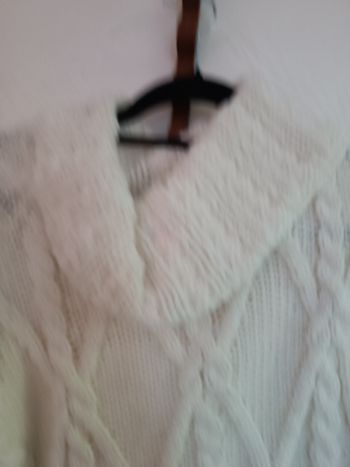 Pull femme court col