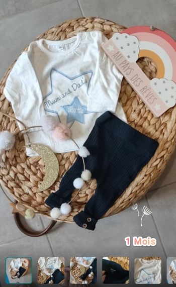 Tenue  mum and dad. 1 mois