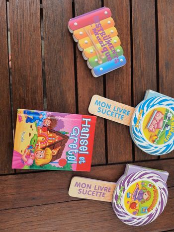 Lots de petits livres à emmener partout