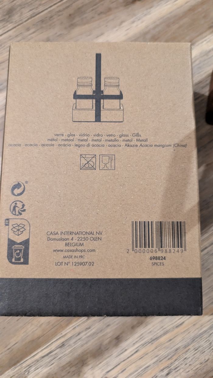 Poivrier et salière deco Casa - photo numéro 4