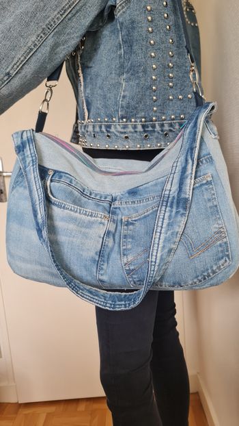 Sac à main jeans recyclé,