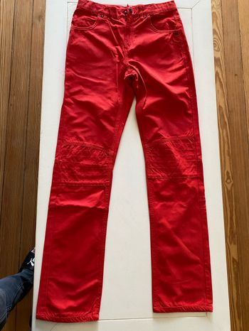 Pantalon rouge en toile Neuf