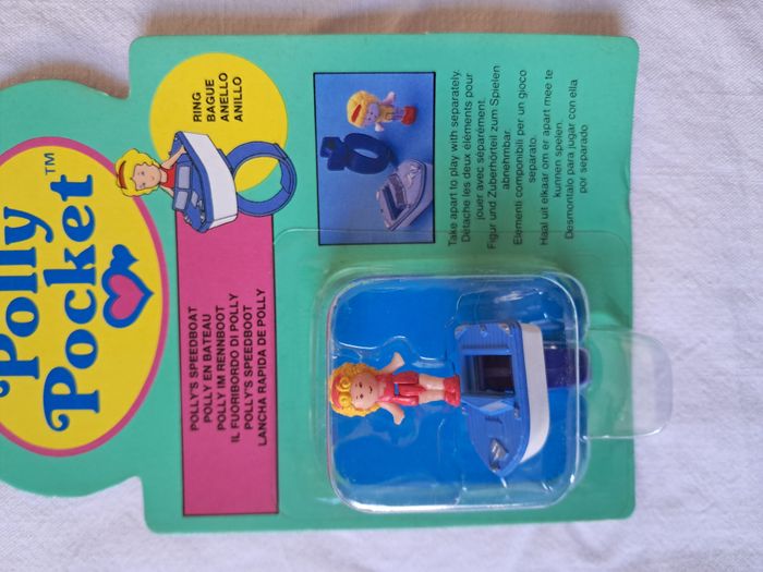 Bague polly pocket blubird polly en bateau mattel 1989 neuf - photo numéro 3