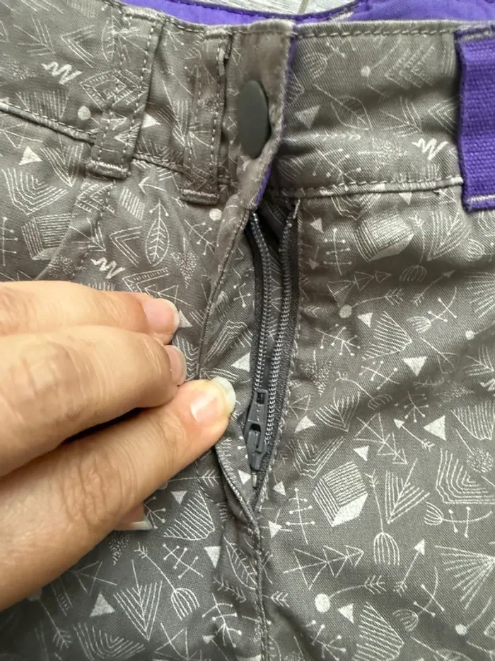 Short gris fille 12 ans Quechua décathlon - photo numéro 5