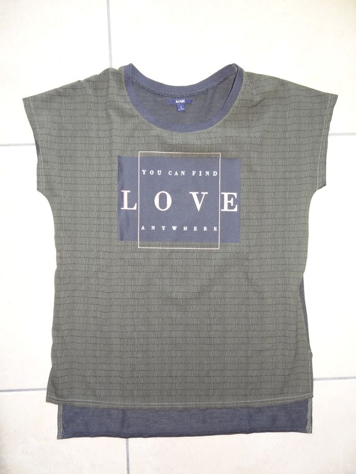 T-shirt kaki Kiabi T 16ans