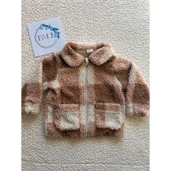 Veste tissu bouclette à carreaux taille 18 mois H&M