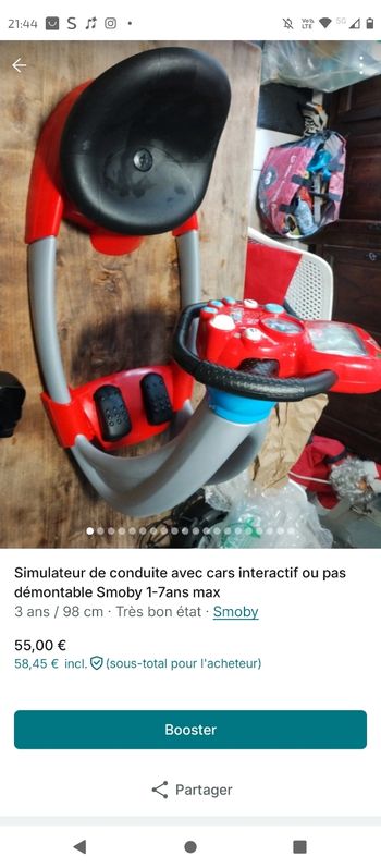 Simulateur cars interactif complet 2-6 ans